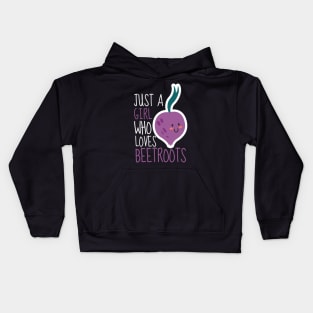 Just A Girl Who Loves Beetroots Cute Kids Hoodie